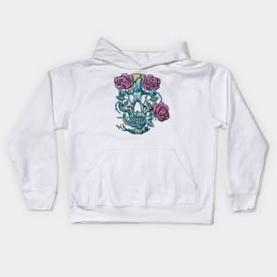 Skulls and roses Kids Hoodie